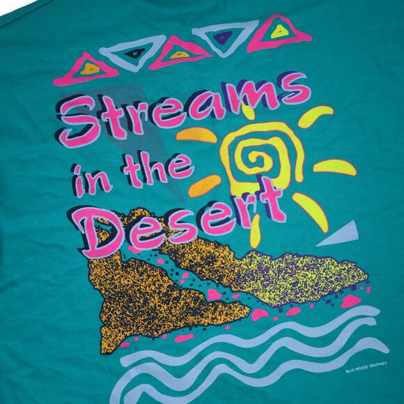 Vintage 90s Streams in the Desert Graphic T Shirt - Picture 12 of 12